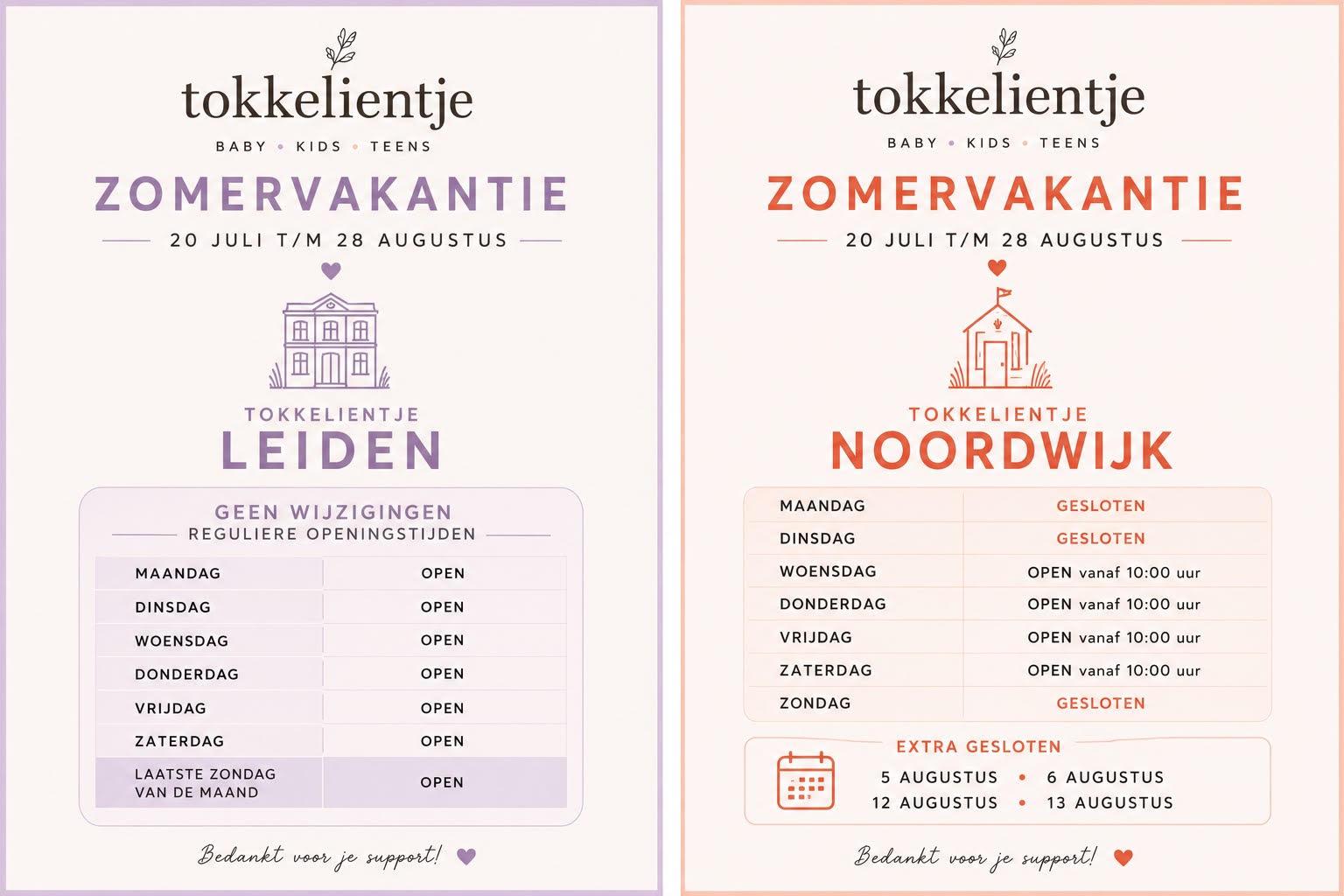 Zomervakantie? Wij staan voor je klaar! ☀️