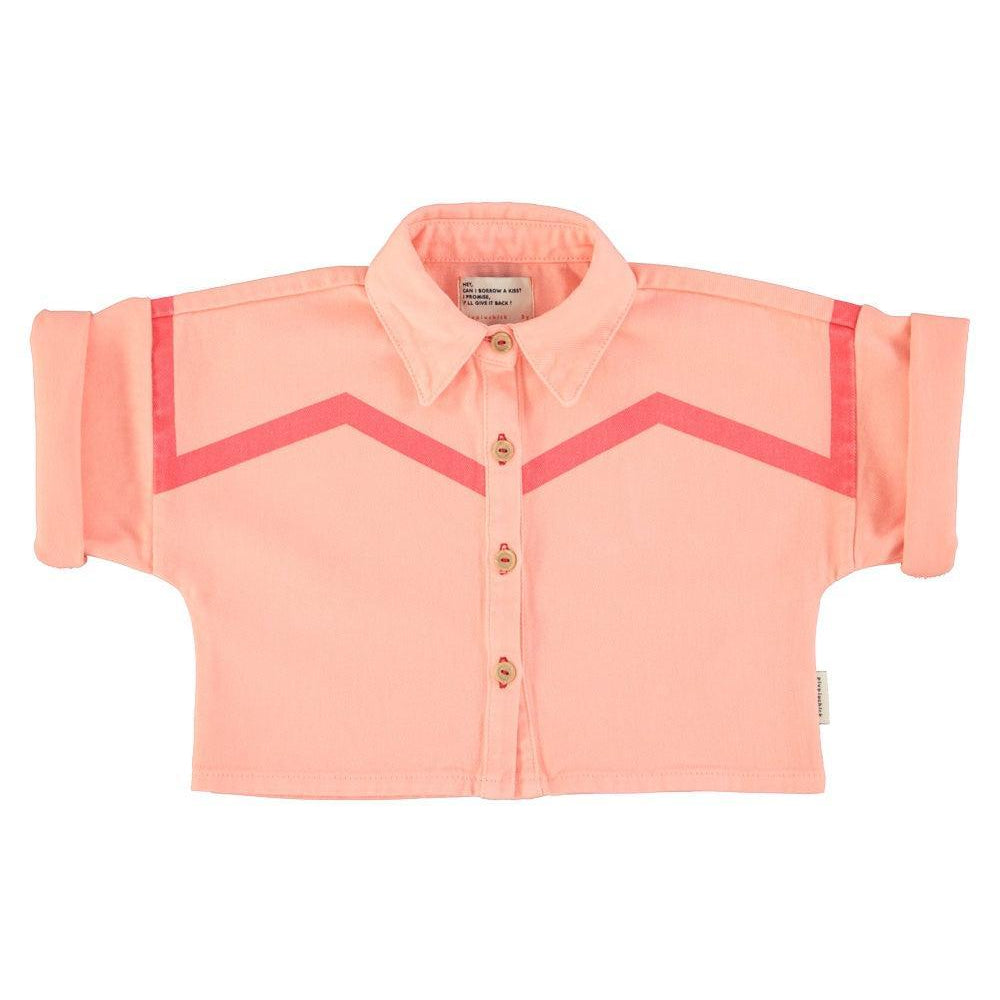 Piupiuchick Jacket SS Pink w/ lines