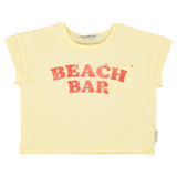 Piupiuchick T-shirt Light Yellow w/ Beach bar