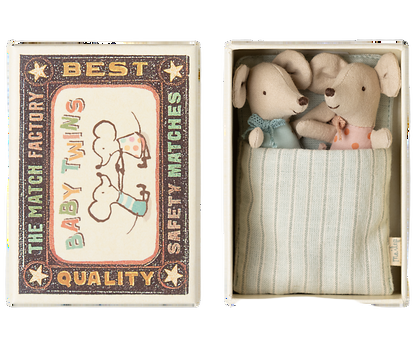 Maileg | Twins, baby mice in matchbox