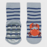 Melton | Crabbie socks anti slip - faded denim