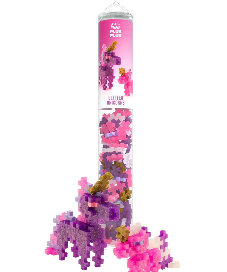 Plus-Plus | Buis 100 pcs | Glitter Unicorns