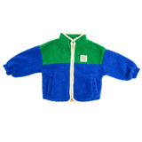 Ella and Rapha | little teddy Smiley Jacket funky | Green/Blue