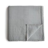 Mushie | Swaddle 120x120 Belgian Grey