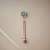 Mushie l Speenketting linnen - Blush / Cream