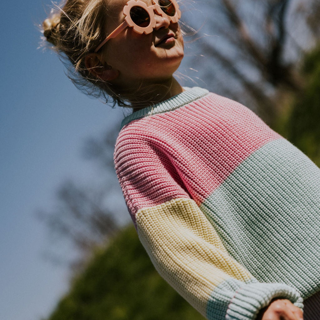 Yuki | Color block sweater | Sticky candy
