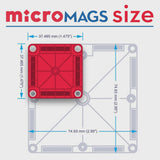 Magnatiles - Micromags travel set