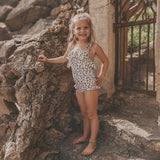 Salted Stories | Pomme flower swimsuit -white swan