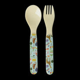 Rice | Set vork lepel Circus groen