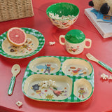 Rice | Melamine bord 4 vakken - Hero blue