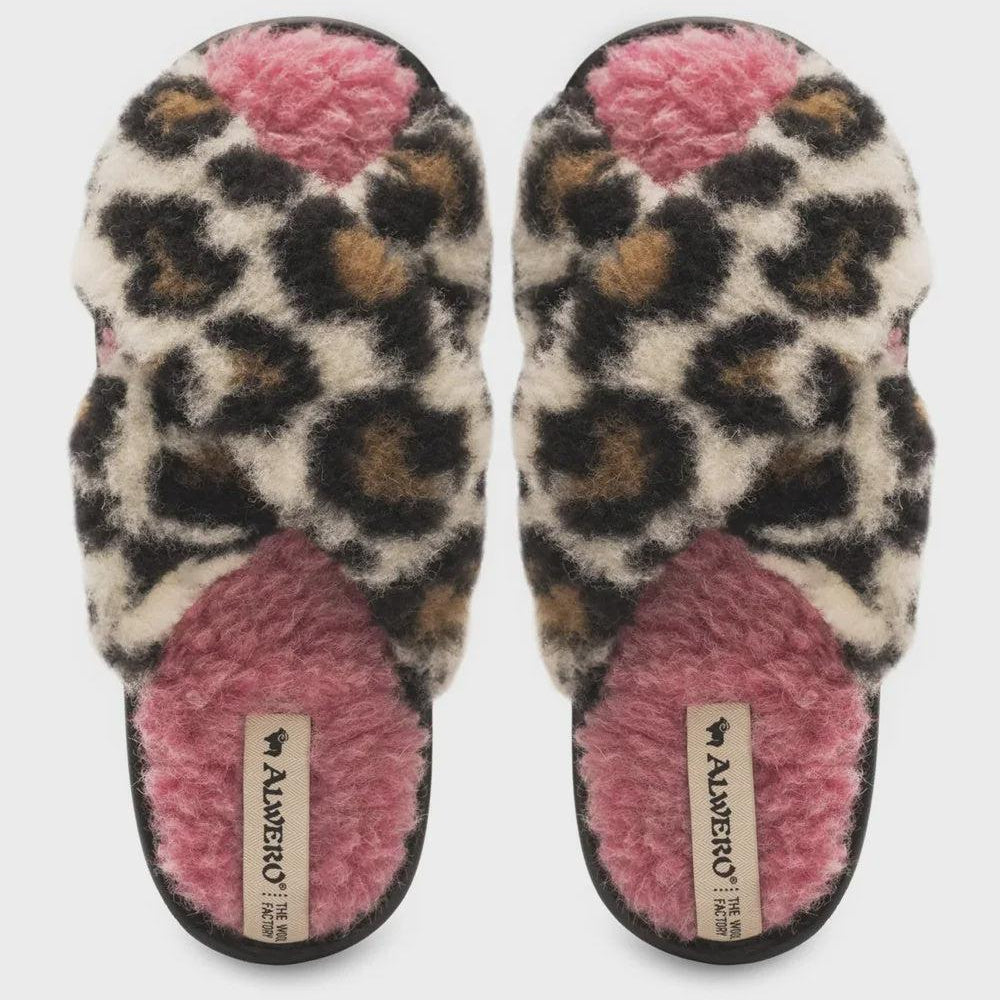 Alwero | Sloffen Twenn X adult | Leopard pink