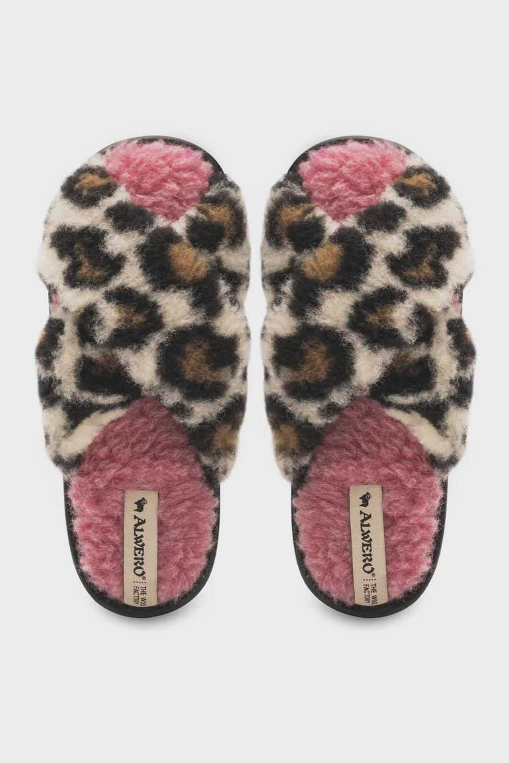 Alwero | Sloffen Twenn X adult | Leopard pink