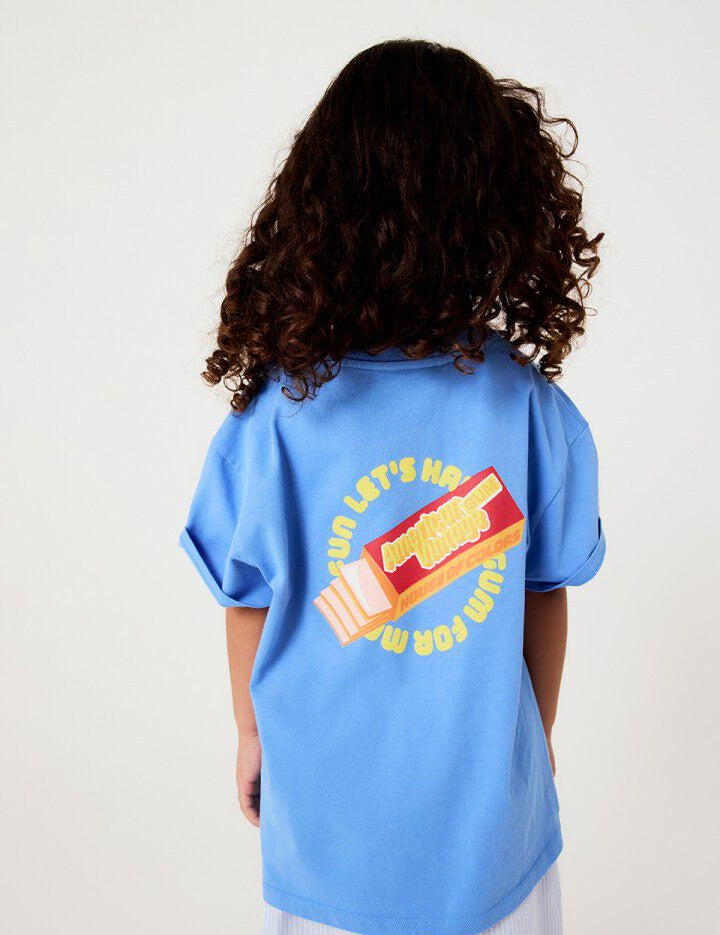 American Vintage | Fizvalley t-shirt celeste vintage