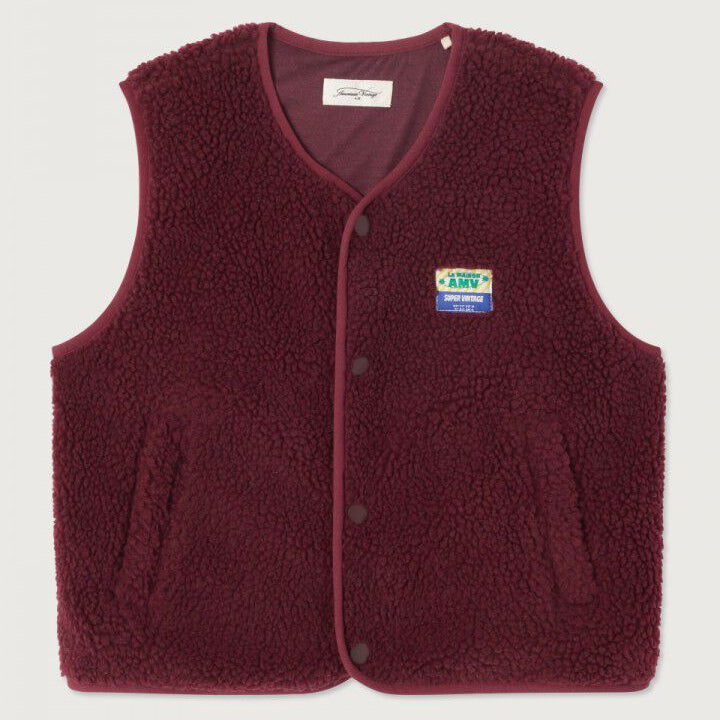 American Vintage | Hoktown Vest | bordeaux chine