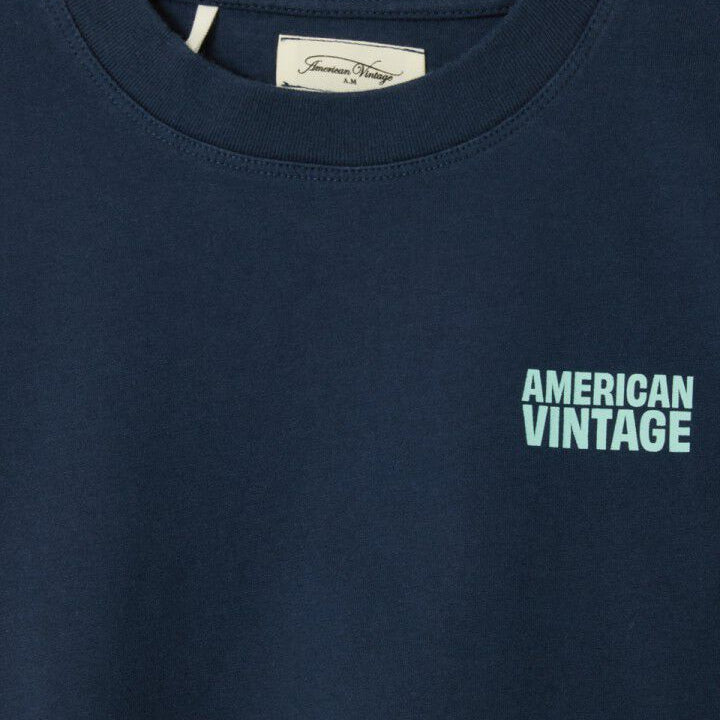 American Vintage T-shirt gixy navy