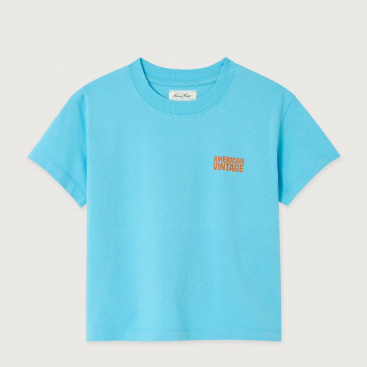 American Vintage T-shirt gixy sky blue