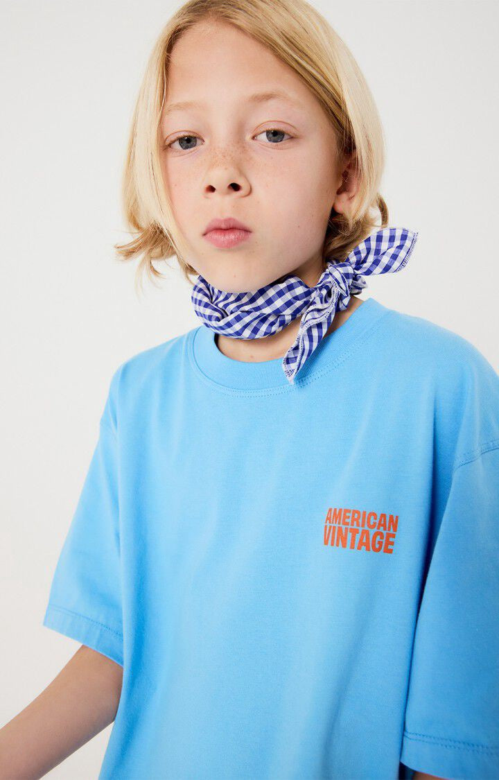 American Vintage T-shirt gixy sky blue