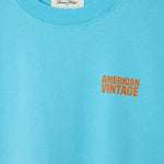 American Vintage T-shirt gixy sky blue