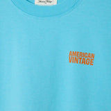 American Vintage T-shirt gixy sky blue