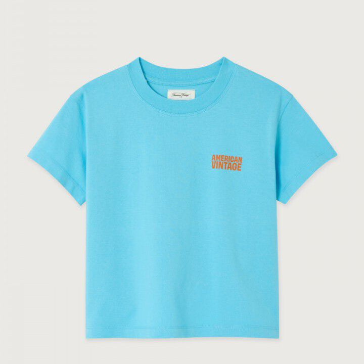 American Vintage T-shirt gixy sky blue