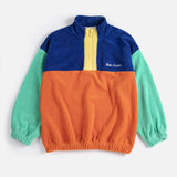Bobo Choses | Color block zipped sweatshirt