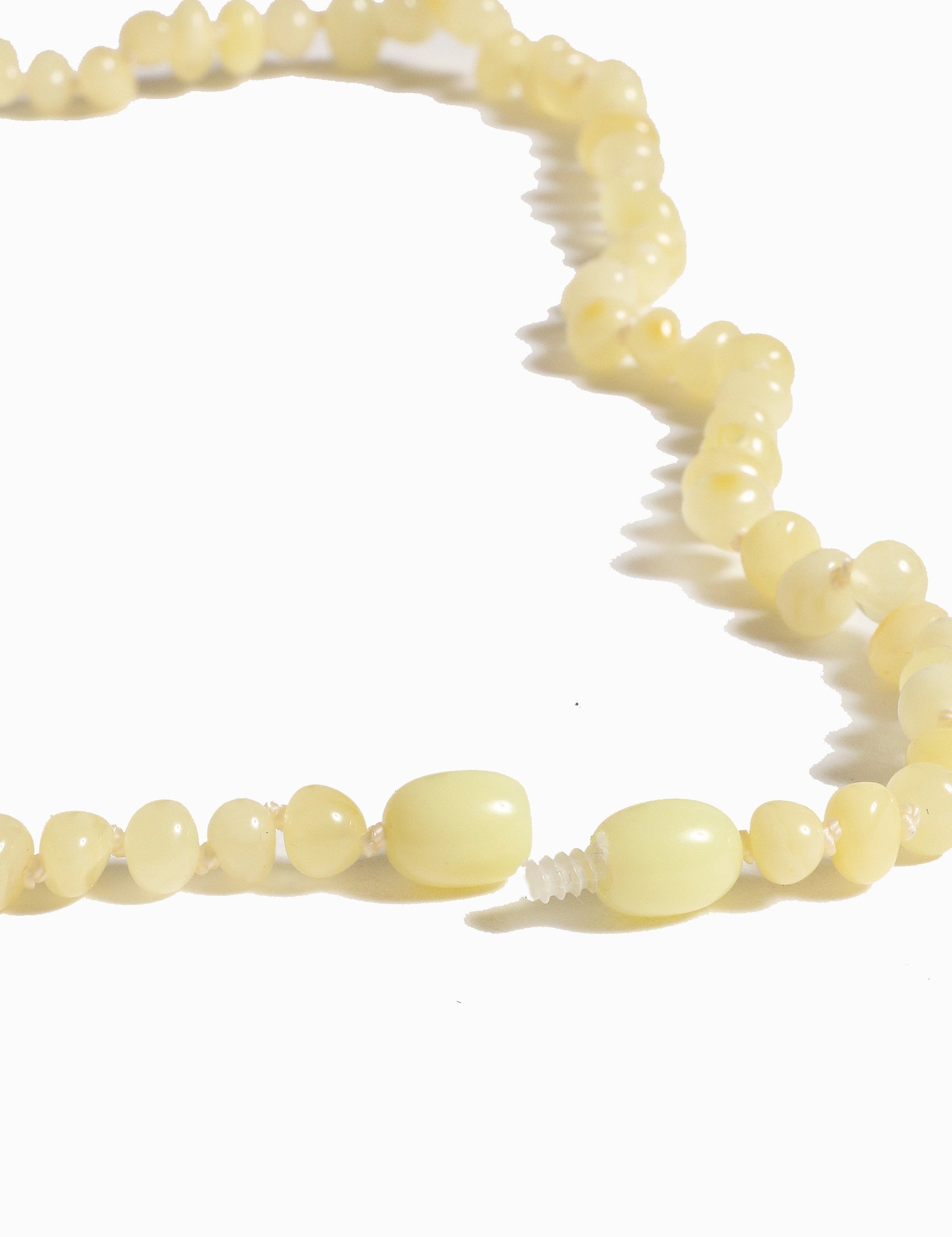 Barnsteen ketting kids 32 cm - Vanille