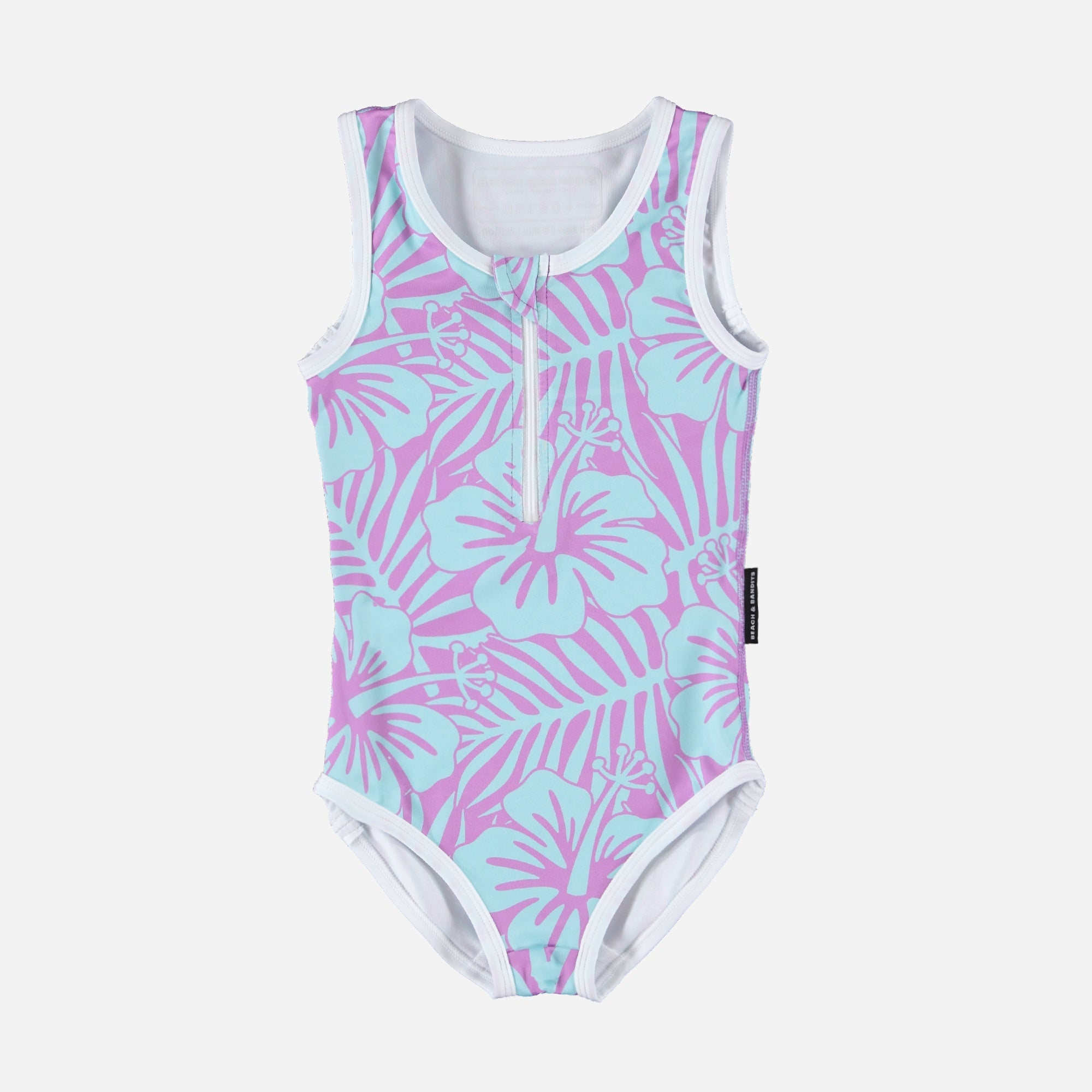 Beach & Bandits | Hibiscus violet bathingsuit
