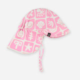 Beach & Bandits Sea smiley pink baby hat