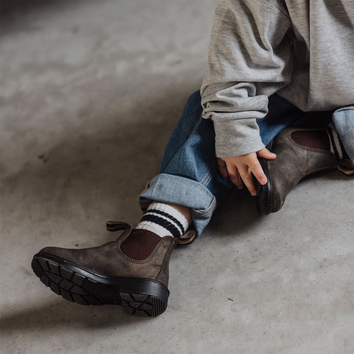 Blundstone | Kids boots nubuck | Rustic brown