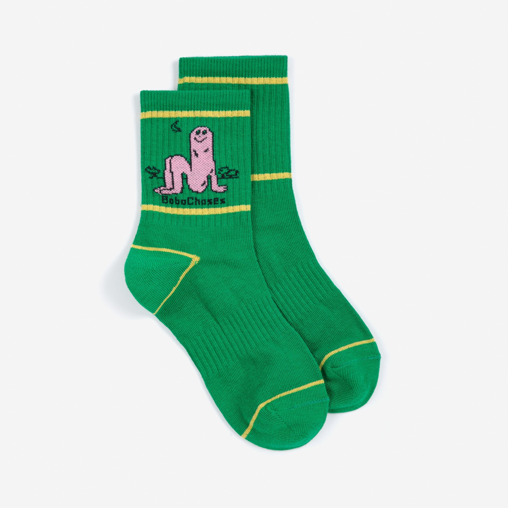 Bobo Choses | Accessoires | Long Puff short socks | Green