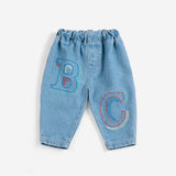 Bobo Choses | Broek | B.C. Embossed denim pants | Blue