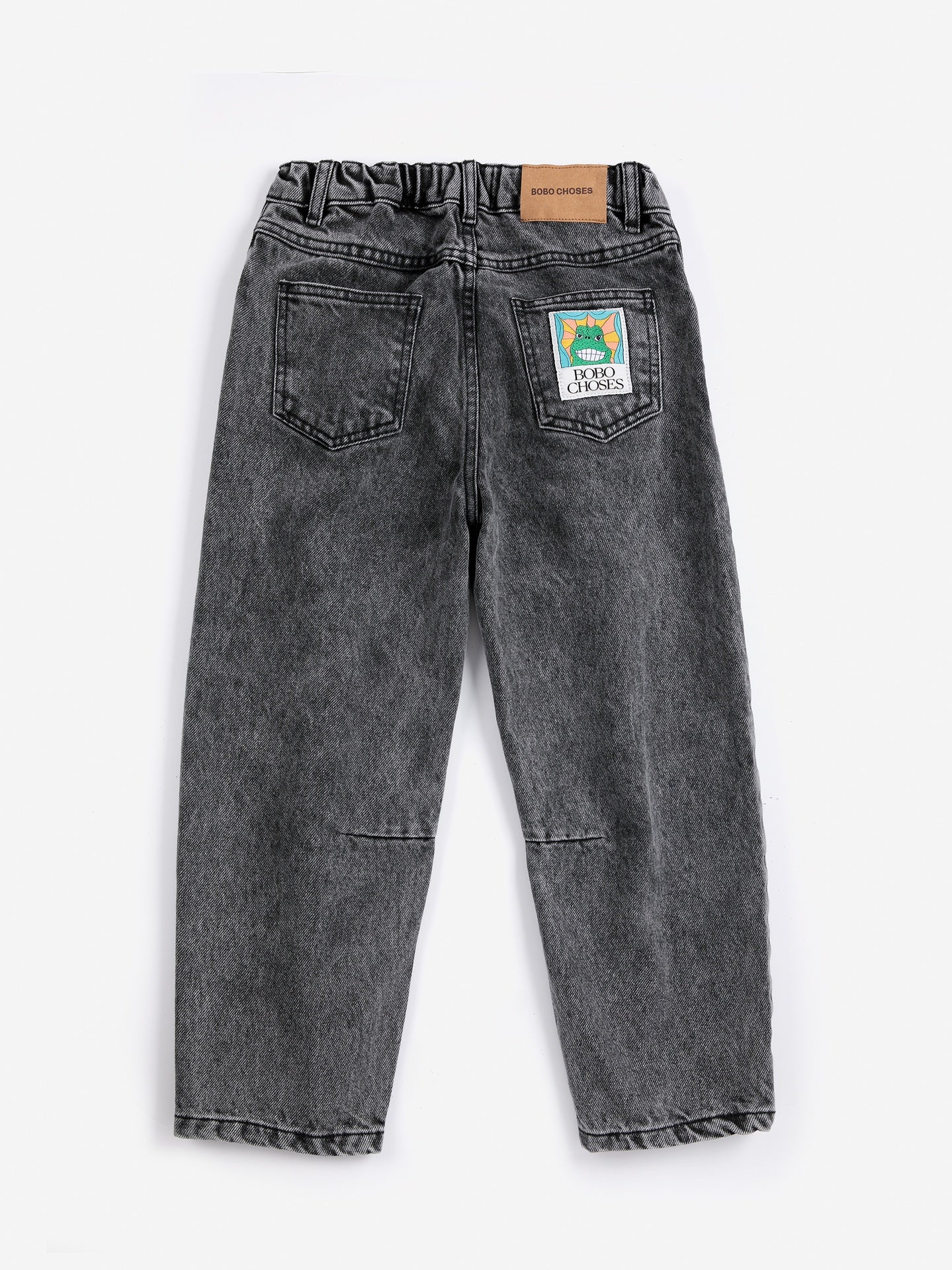 Bobo Choses | Broek | Beast Tag denim pants | Black
