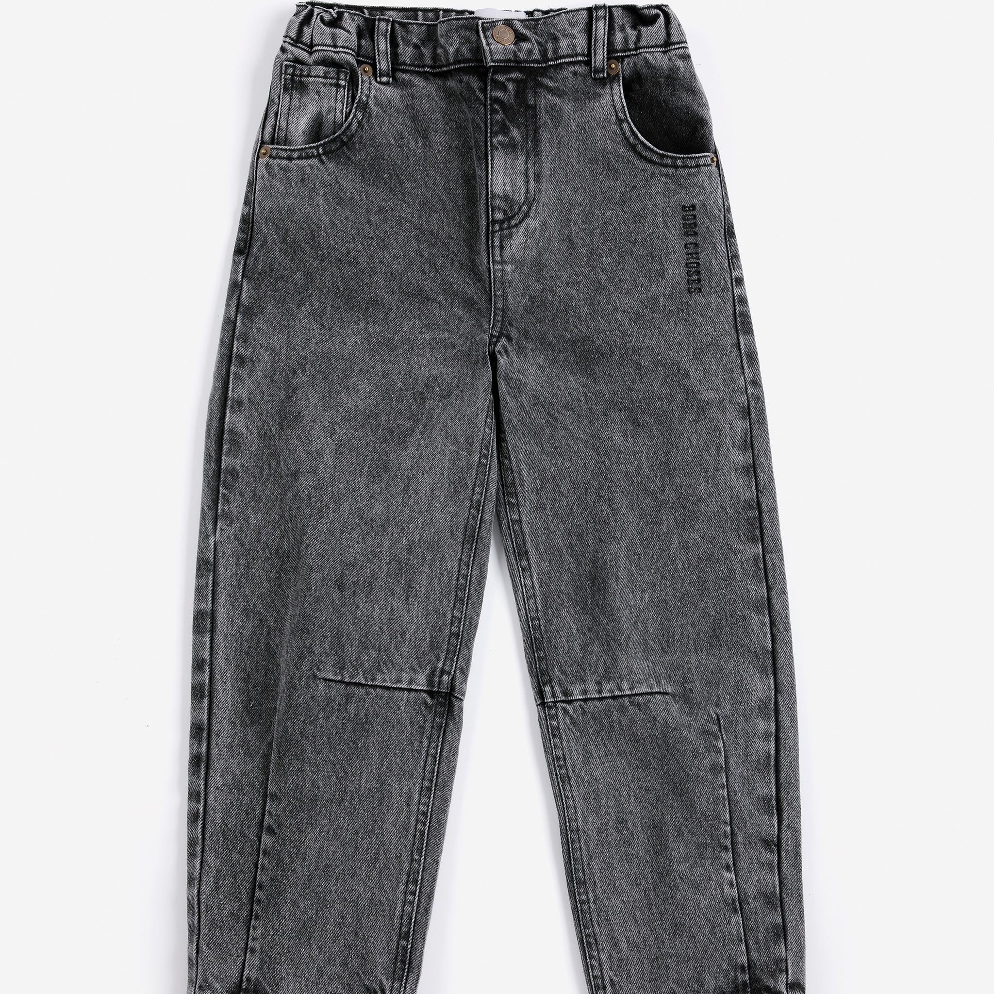 Bobo Choses | Broek | Beast Tag denim pants | Black