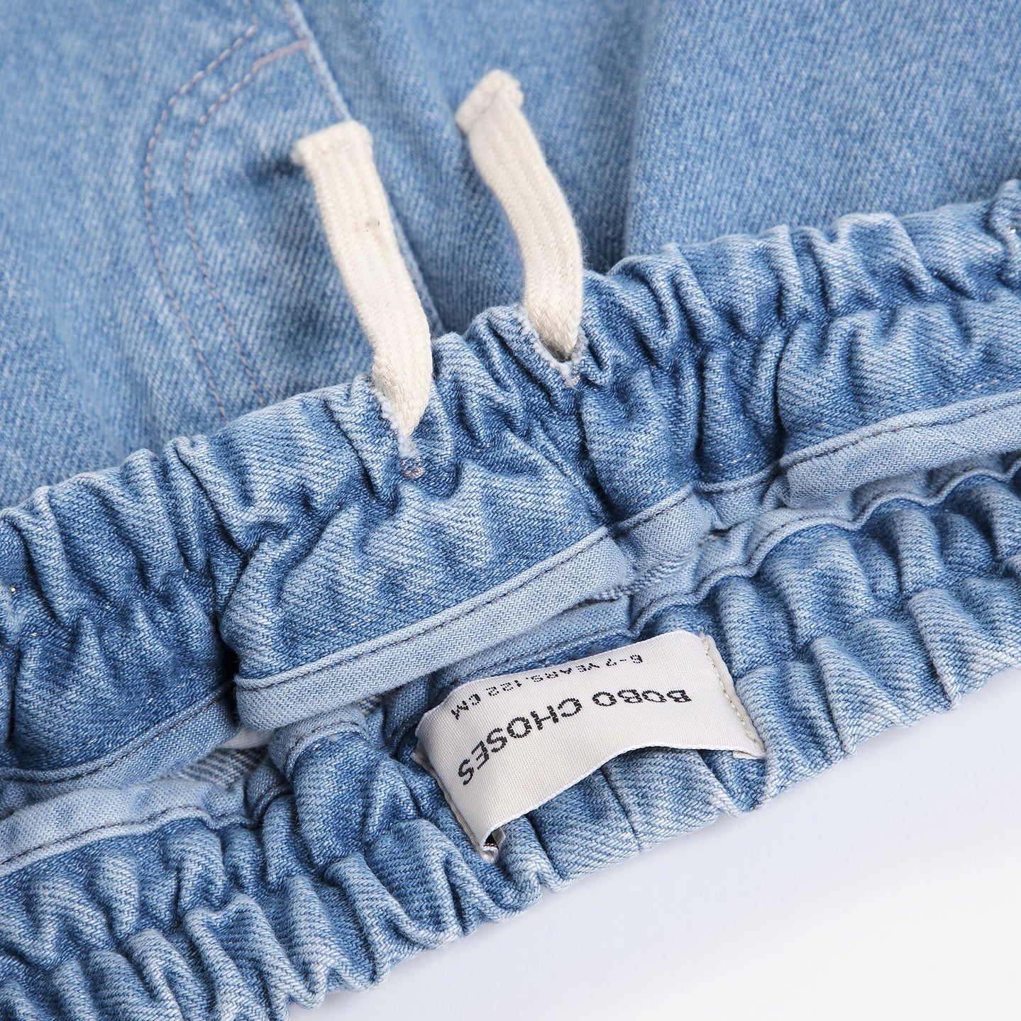 Bobo Choses | Broek | Bobo Choses Embossed denim pants | Blue