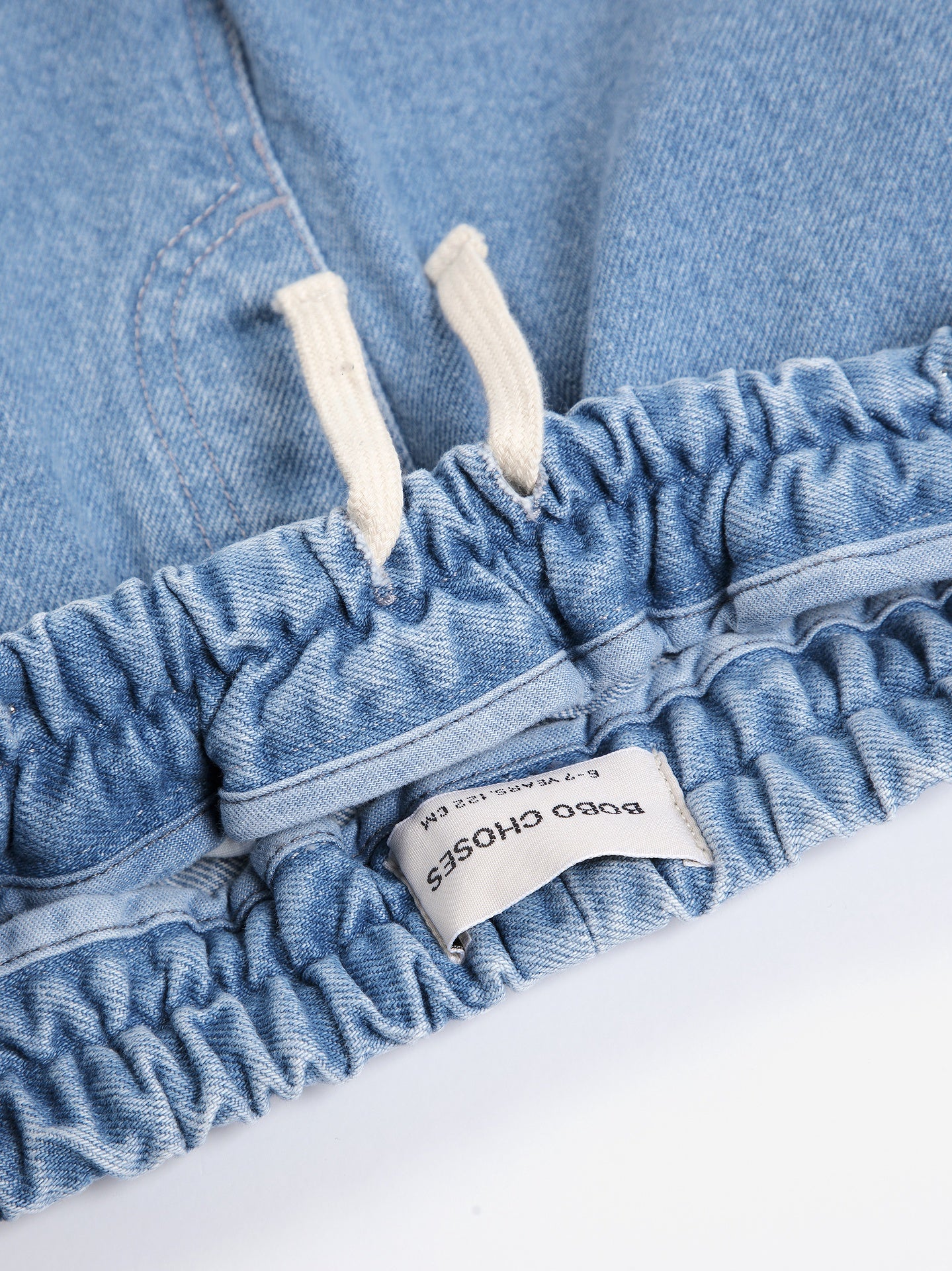 Bobo Choses | Broek | Bobo Choses Embossed denim pants | Blue