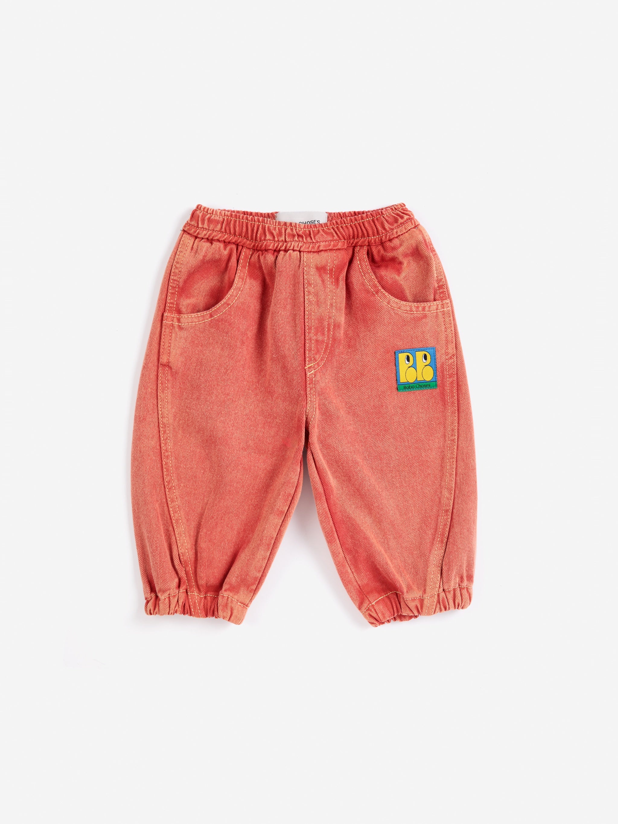 Bobo Choses | Broek | Booo Bo Choses Tag denim pants | Red