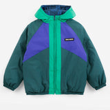 Bobo Choses | Jas | Almost Moiré all over reversible anorak | Navy Blue