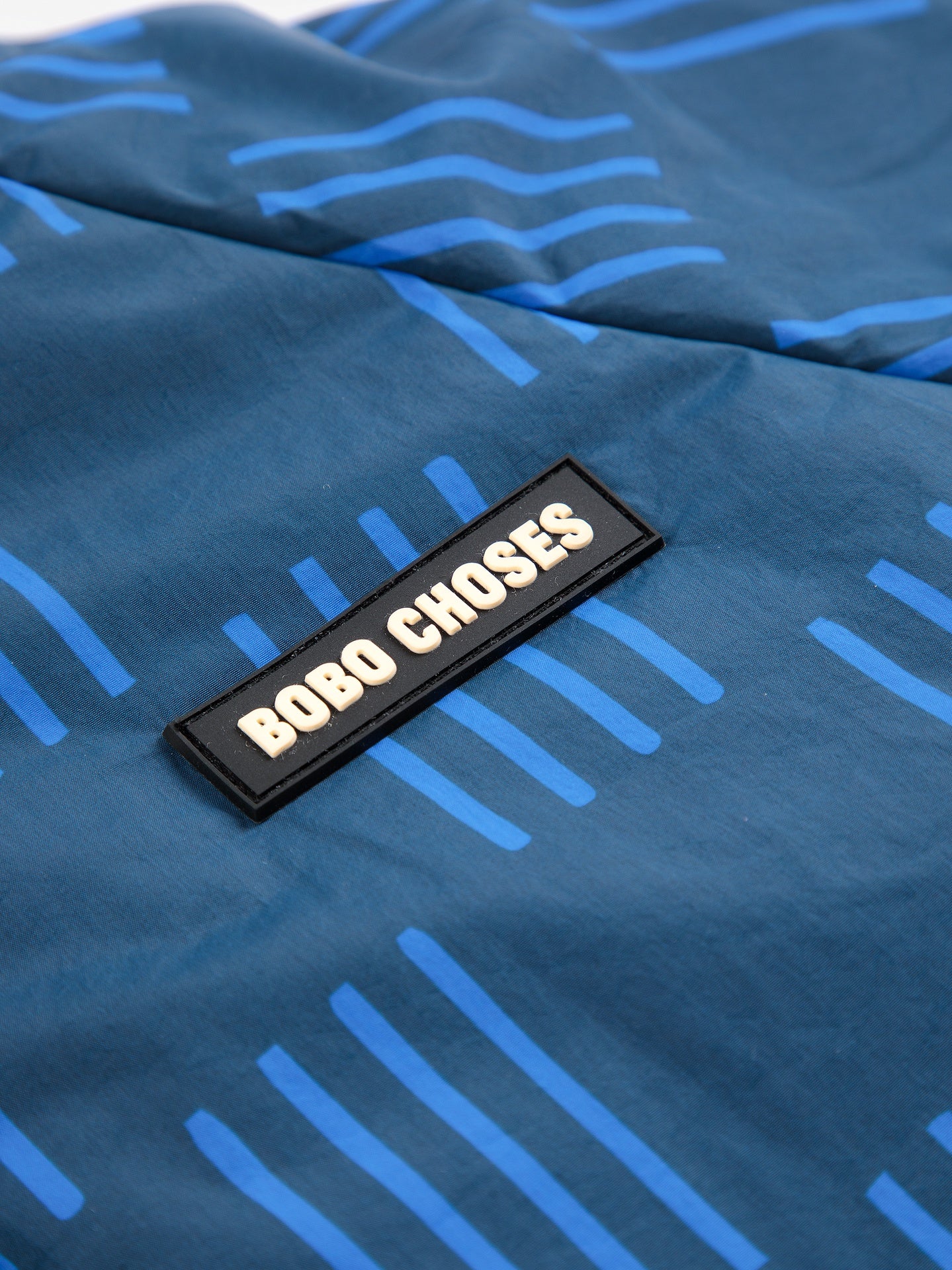 Bobo Choses | Jas | Almost Moiré all over reversible anorak | Navy Blue