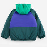 Bobo Choses | Jas | Almost Moiré all over reversible anorak | Navy Blue