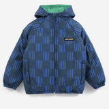 Bobo Choses | Jas | Almost Moiré all over reversible anorak | Navy Blue