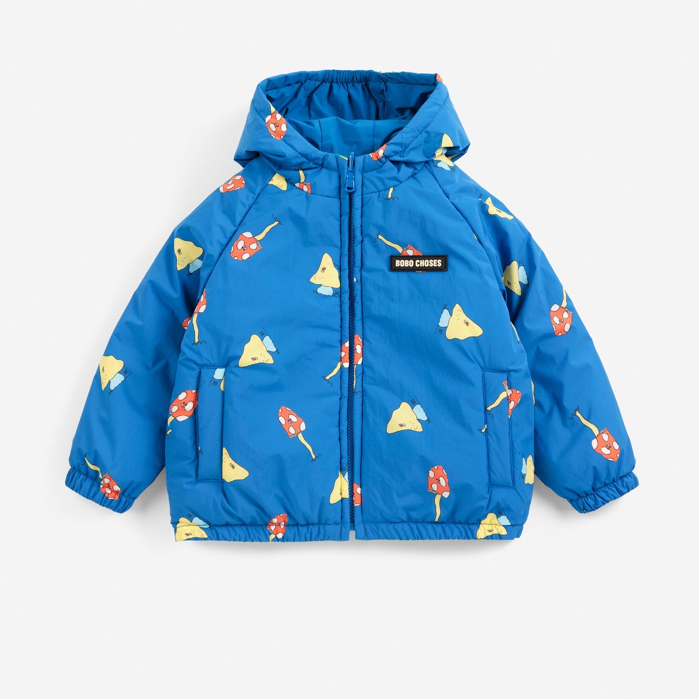 Bobo Choses | Jas | Mush Monster Duo all over reversible anorak | Blue