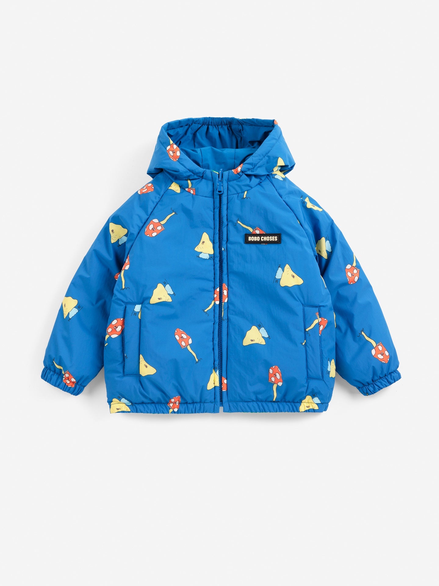 Bobo Choses | Jas | Mush Monster Duo all over reversible anorak | Blue