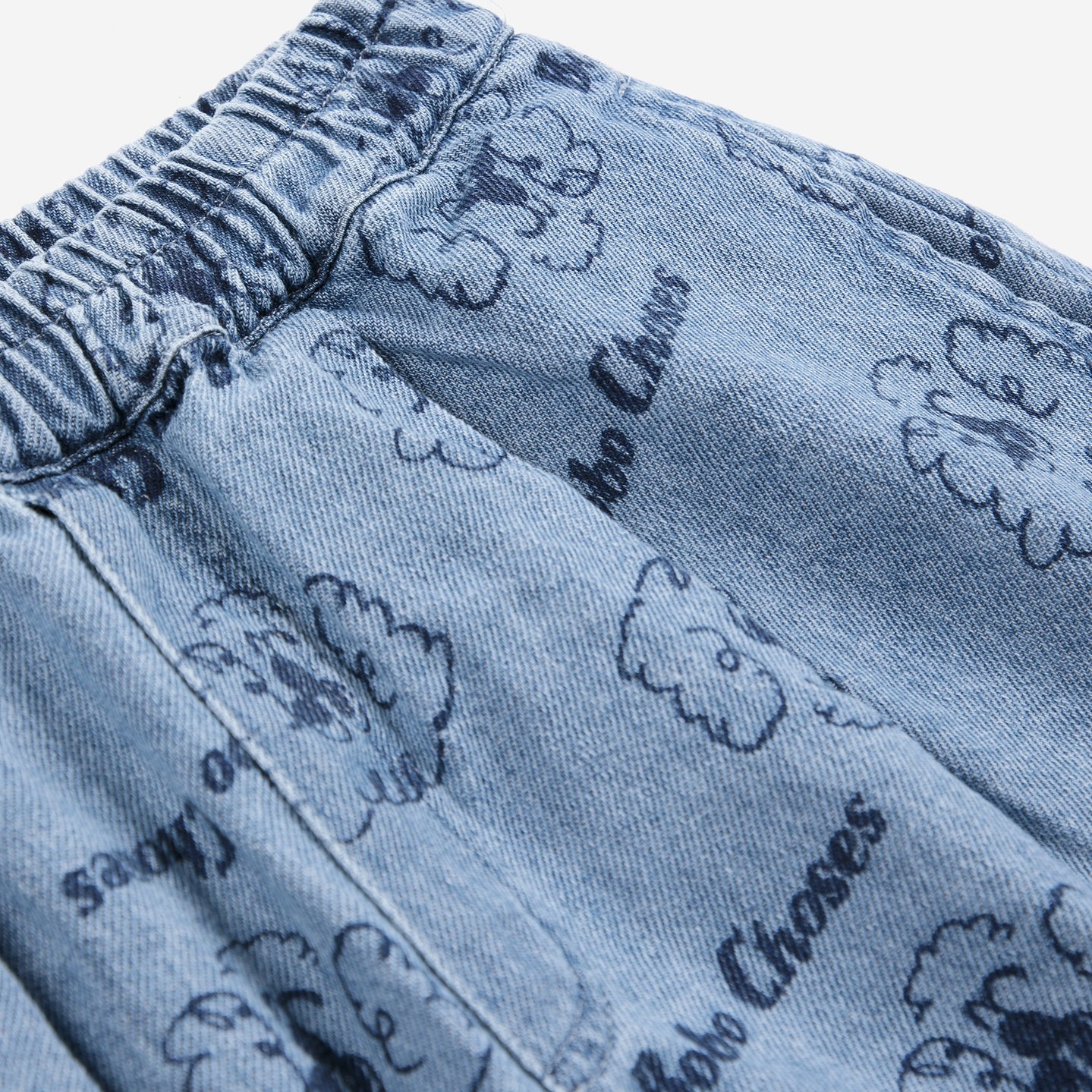 Bobo Choses | Pickles The Dog all over denim short