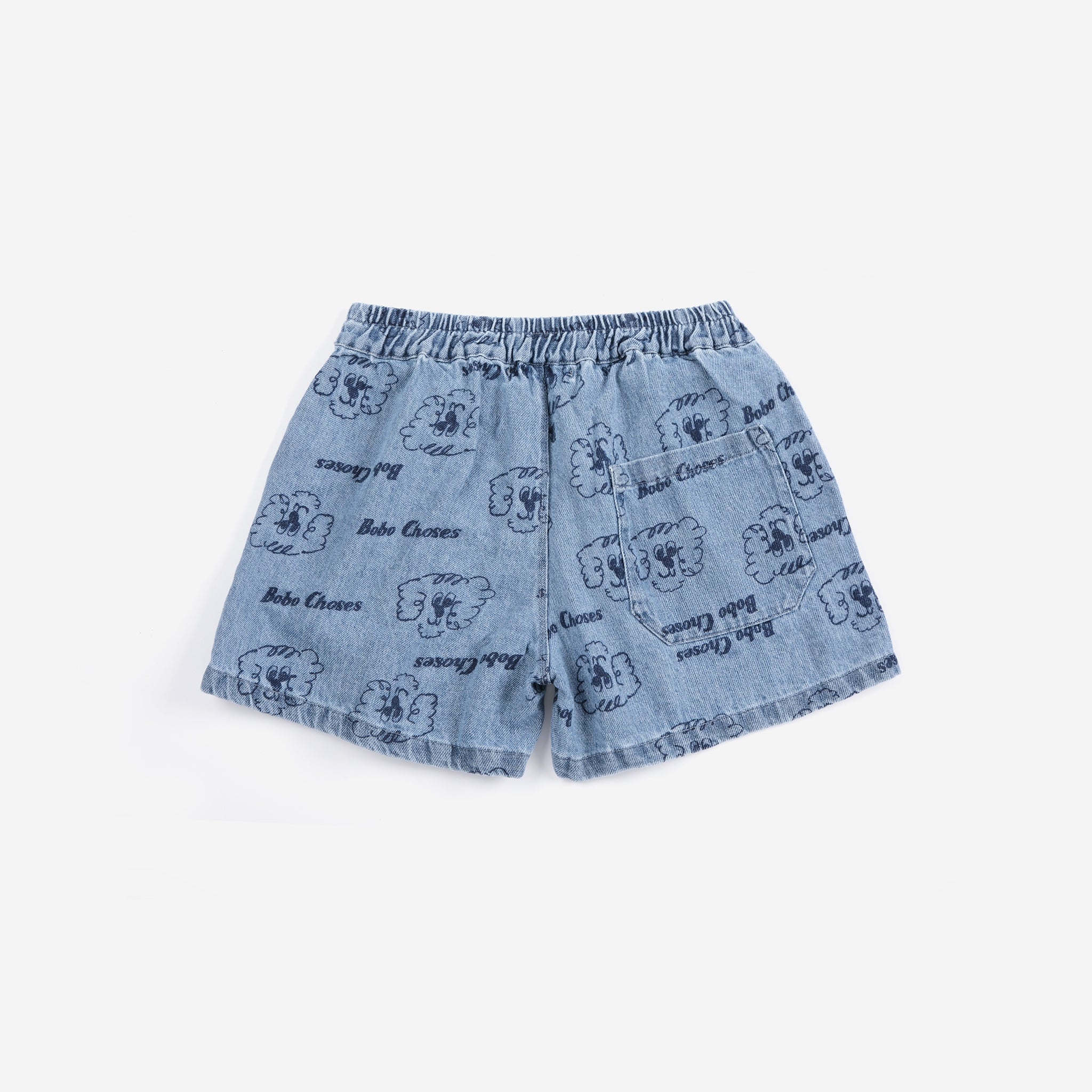 Bobo Choses | Pickles The Dog all over denim short