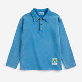 Bobo Choses | Sweater | Beast Tag polo sweatshirt | Light Blue