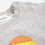Bobo Choses | Sweater Bigtooth Lemon sweatshirt | Light Heather Grey