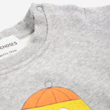 Bobo Choses | Sweater Bigtooth Lemon sweatshirt | Light Heather Grey