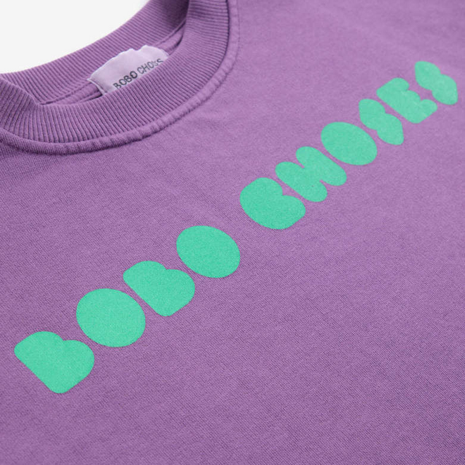 Bobo Choses | Sweater | Bobo Choses Bolder cropped sweatshirt | Purple