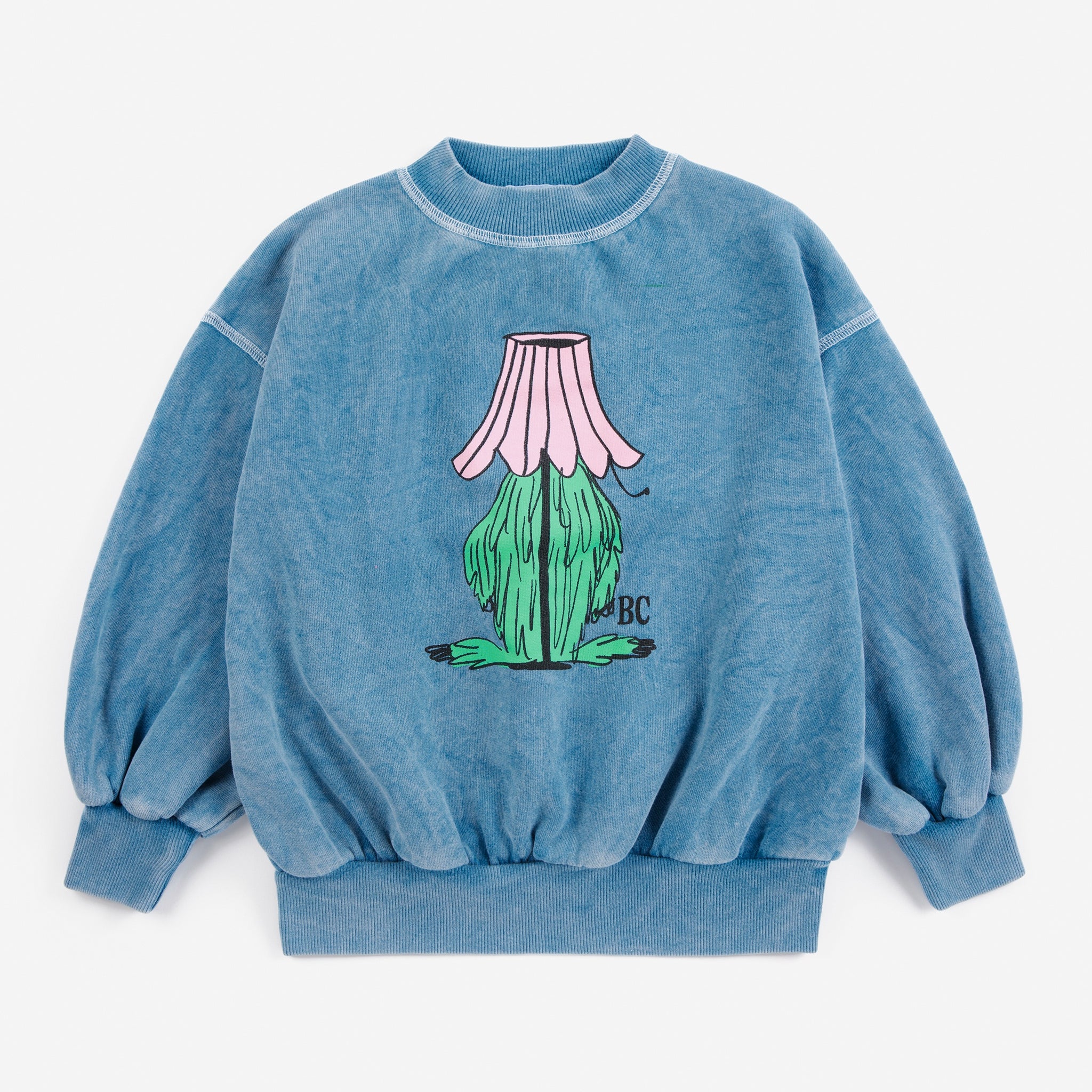 Bobo Choses | Sweater | Hidden Monster sweatshirt | Blue