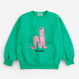 Bobo Choses | Sweater Long Puff sweatshirt | Green